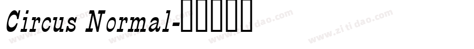 Circus Normal字体转换